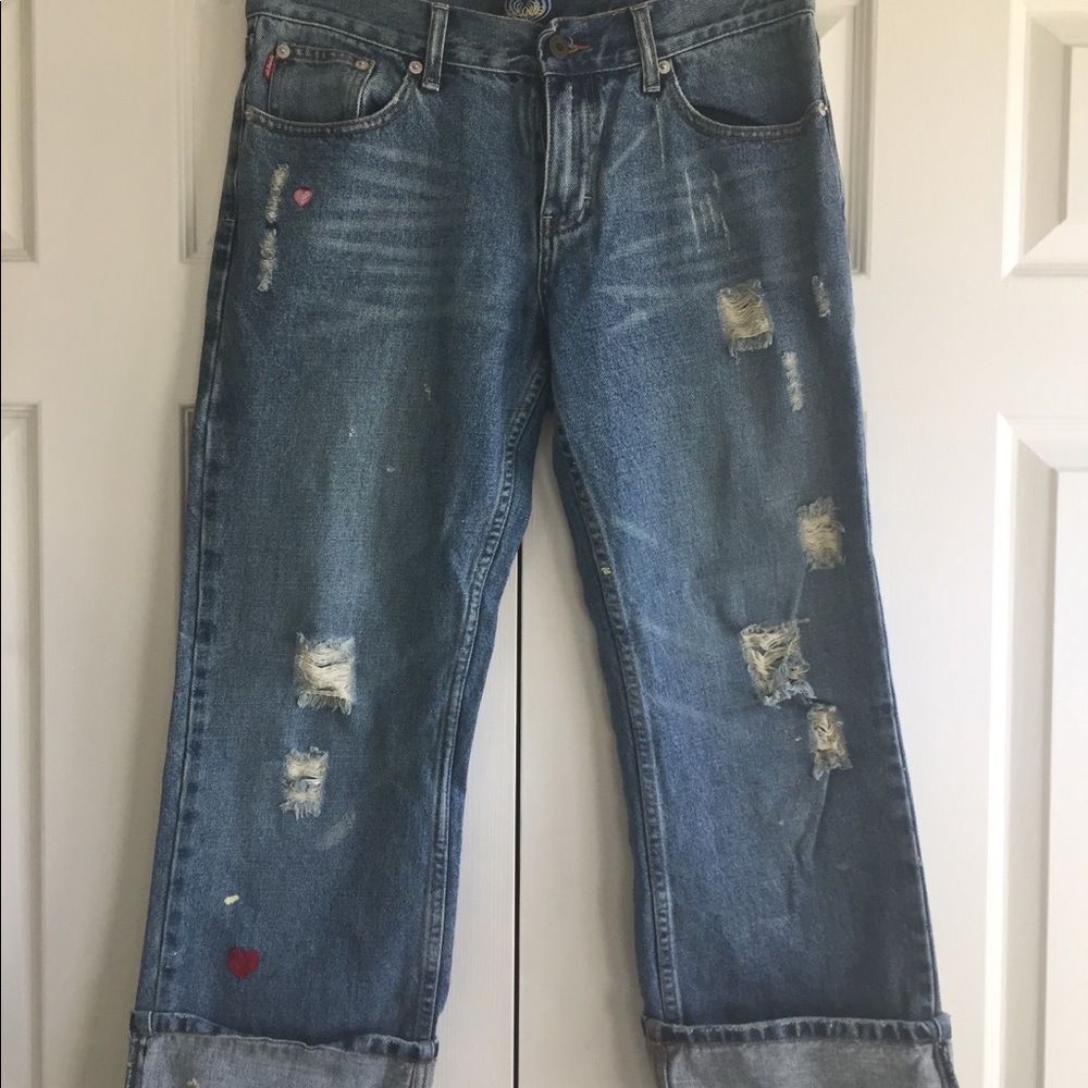 Super cute ❤️ cropped jeans 👖